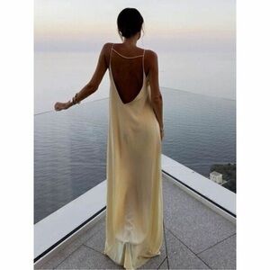 COMMENSE SILKY DRESS